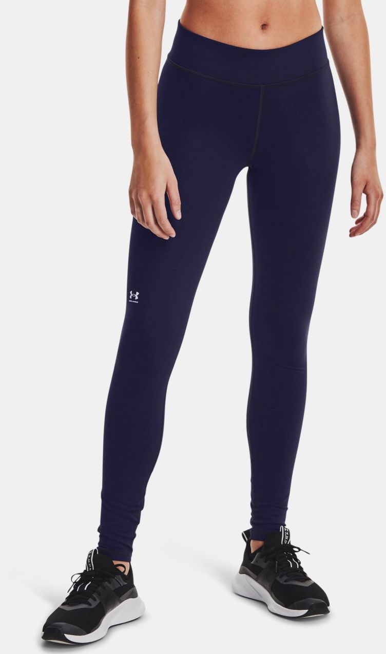 Tmavomodré dámske športové legíny Under Armour Authentics