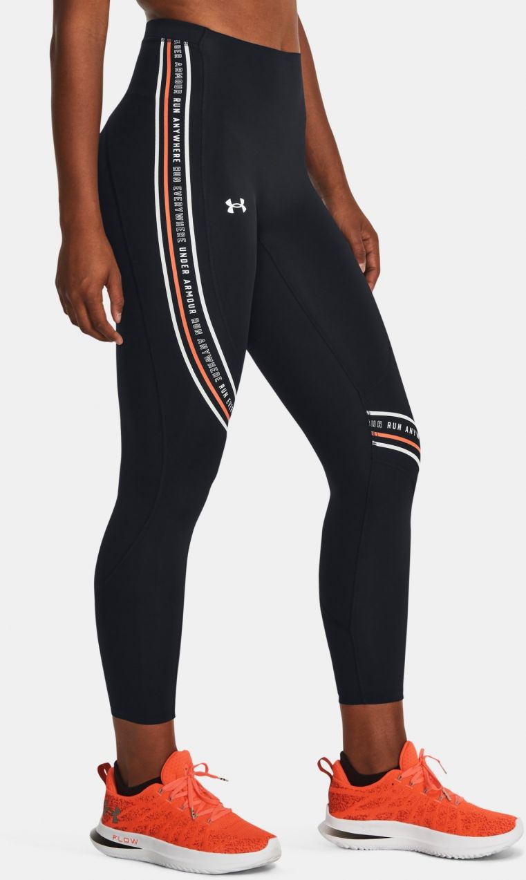 Čierne dámske športové legíny Under Armour Run Anywhere Tight