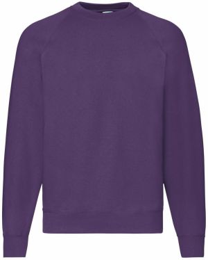 Fioletowa bluza męska Raglan Sweat Fruit of the Loom