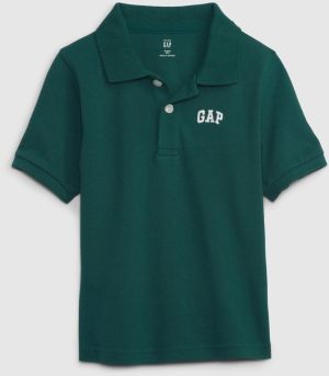 Tmavozelené pánske polo tričko GAP