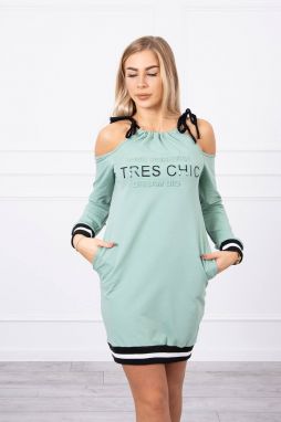 Tres Chic dark mint dress