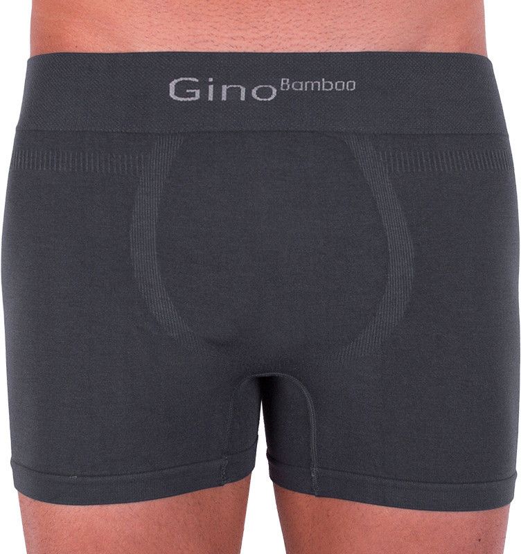 Pánske Boxerky Gino bambus bezšvová šedá