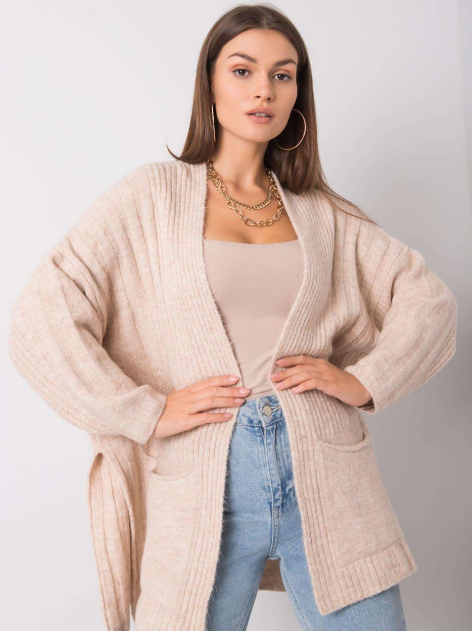 Beige cardigan Britney RUE PARIS