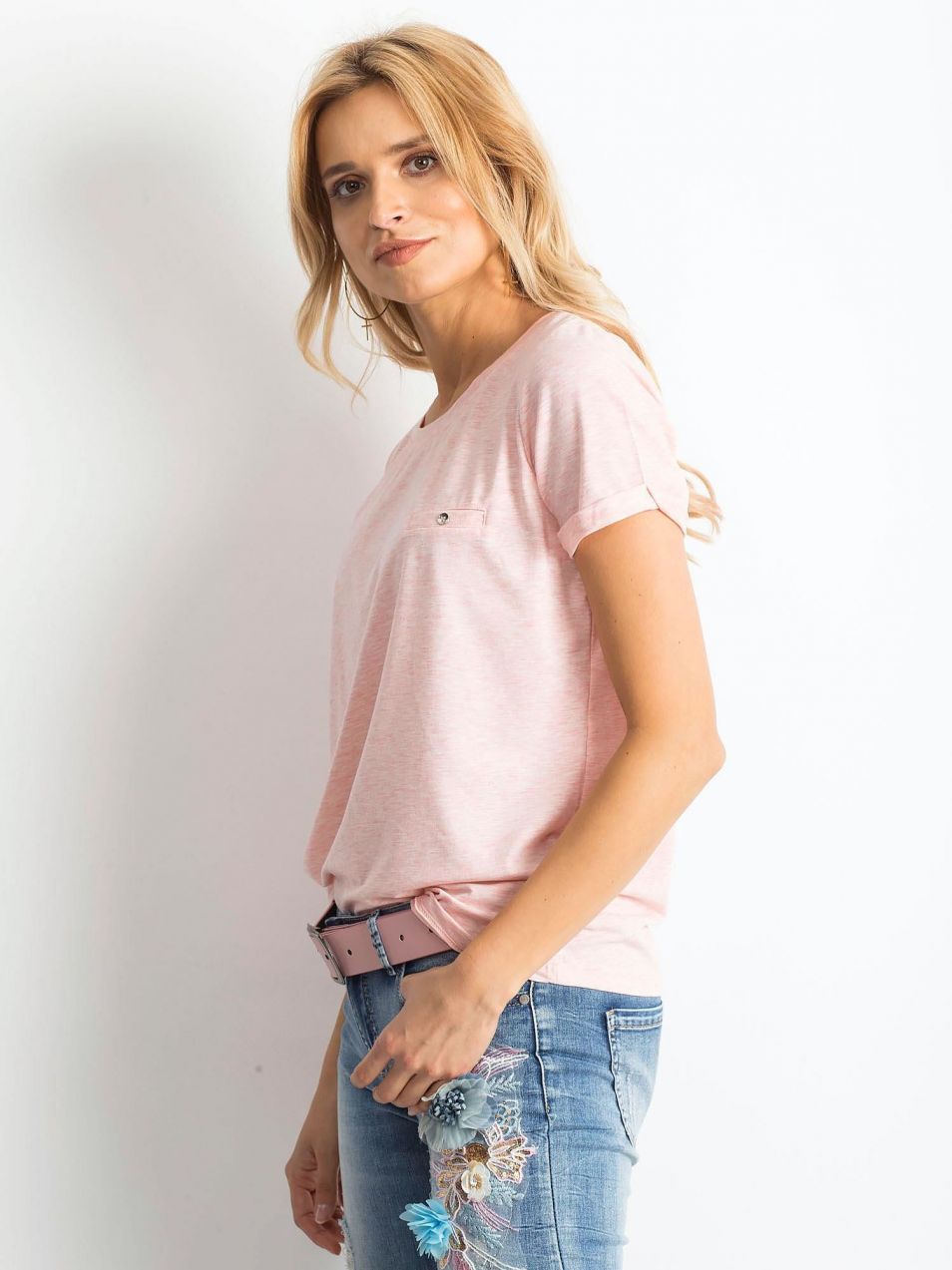 Transformative Pink Melange T-shirt