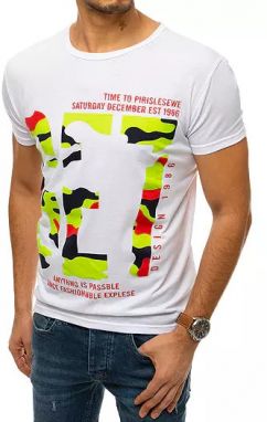 White men's T-shirt RX4410 with print