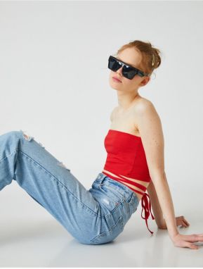 Koton Bezramienkový Crop Top