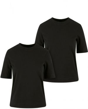 Women's T-Shirt Classy Tee - 2 Pack Black+Black
