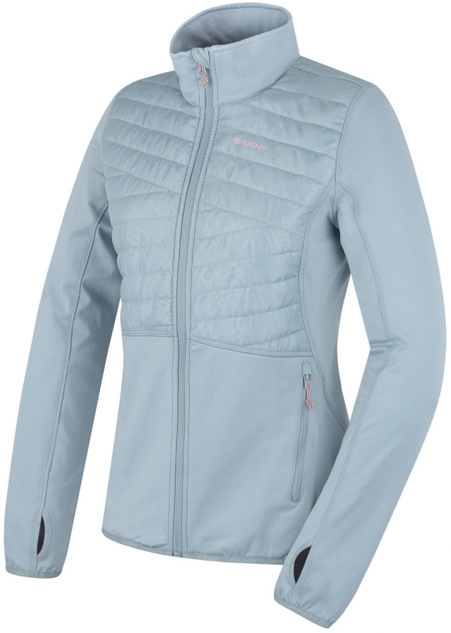 HUSKY Airy L faded mint women's zip-up sweatshirt