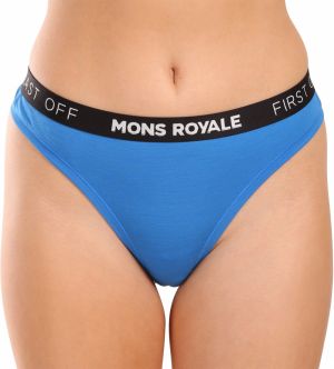 Women's thong Mons Royale merino blue