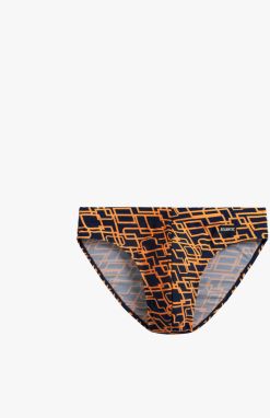 Men's Classic Swimsuit ATLANTIC - Dark Blue/Orange