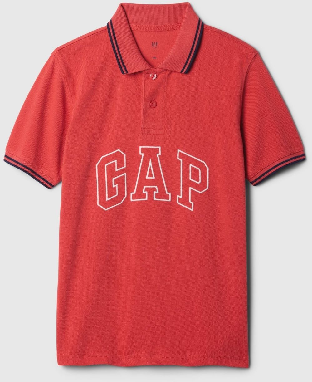 Červené chlapčenské polo tričko GAP