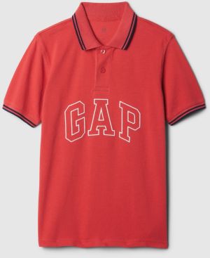 Červené chlapčenské polo tričko GAP
