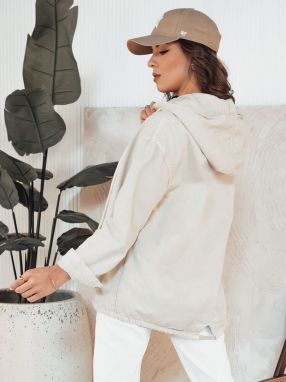 LASANAS women's denim jacket light beige Dstreet