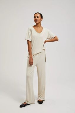 Women's trousers MOODO - beige