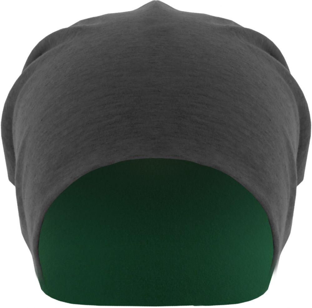 Jersey Beanie Double Sided H.Charcoal/Kelly
