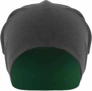 Jersey Beanie Double Sided H.Charcoal/Kelly