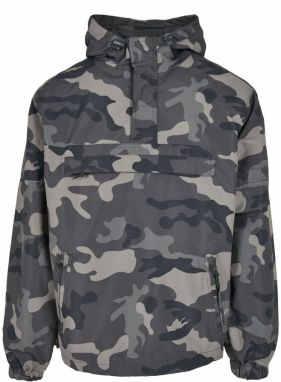 Letná bunda na zips sivá maskáčová