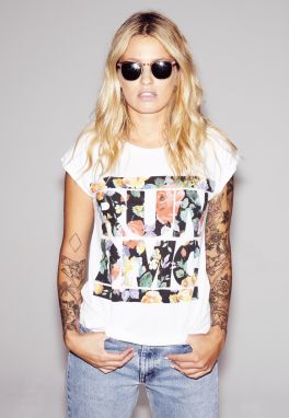 Women's T-shirt RUN DMC Floral T-shirt white