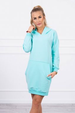 Mint dress with hood