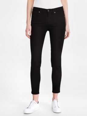 Černé dámské džíny mid rise true skinny jeans GAP