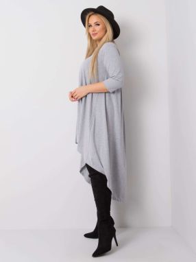 Grey melange asymmetrical dress