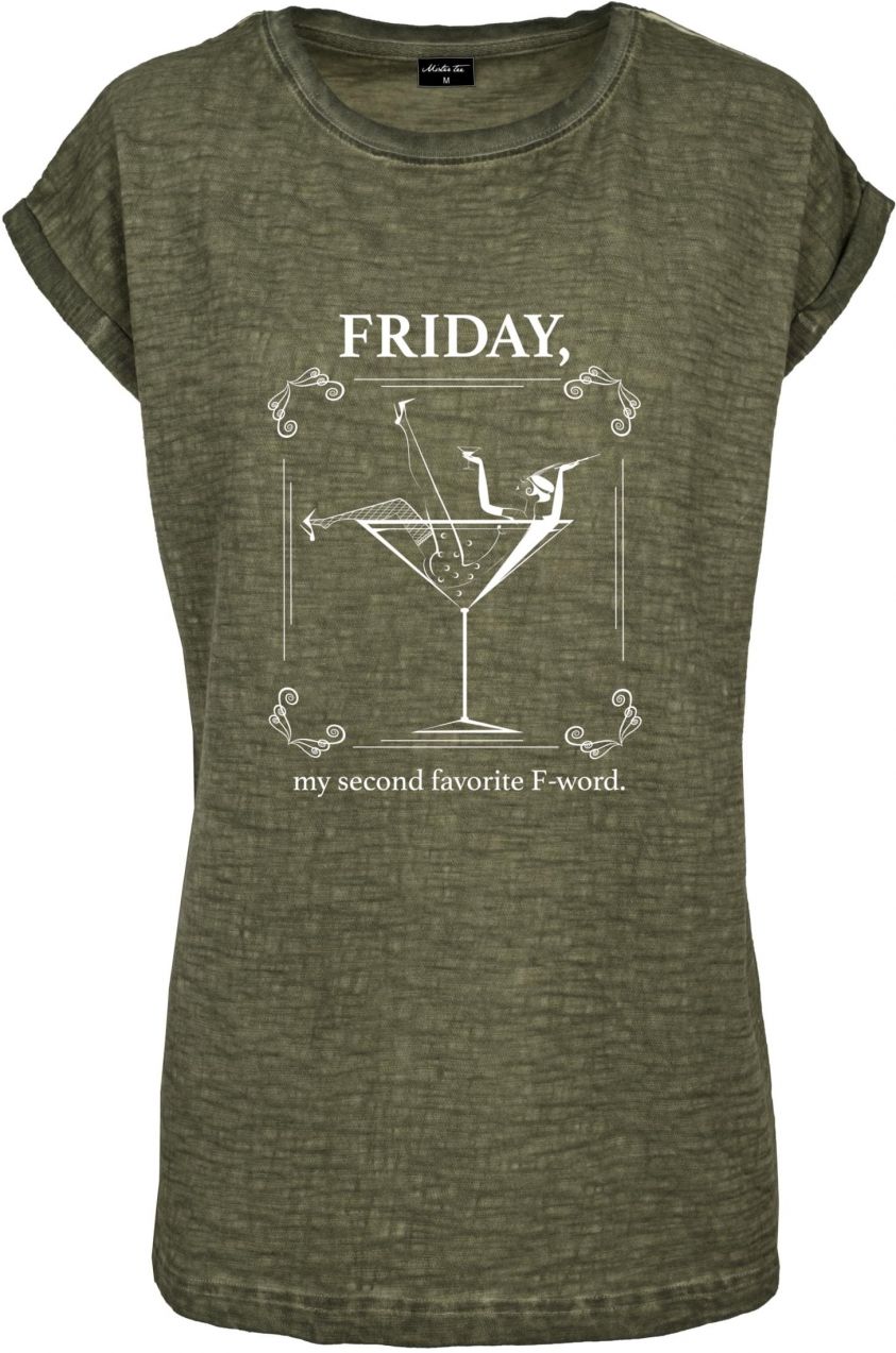Women's olive T-shirt F-Word