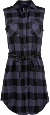 Gracey women's sleeveless long shirt black/grey