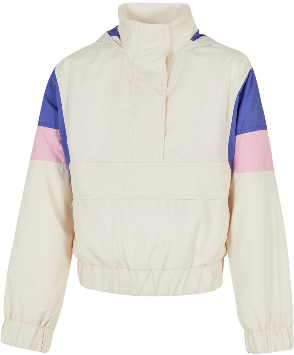 Girls' Light 3-Tone Tug of Choice Jacket White Sand/Purpleday/Girlypink