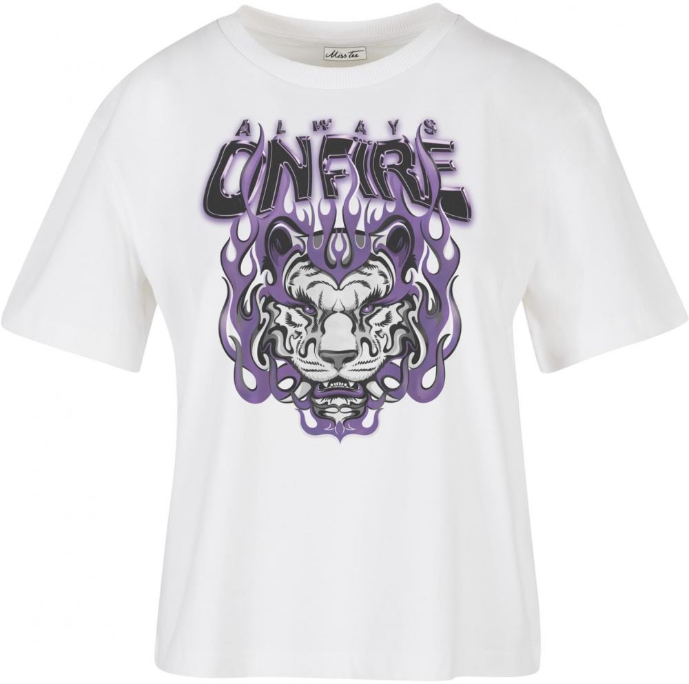 Always On Fire Tee White