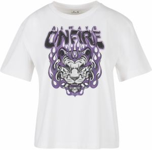 Always On Fire Tee White