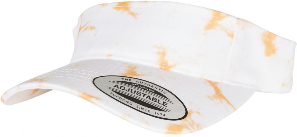 Batik Curved Visor Cap Orange/White