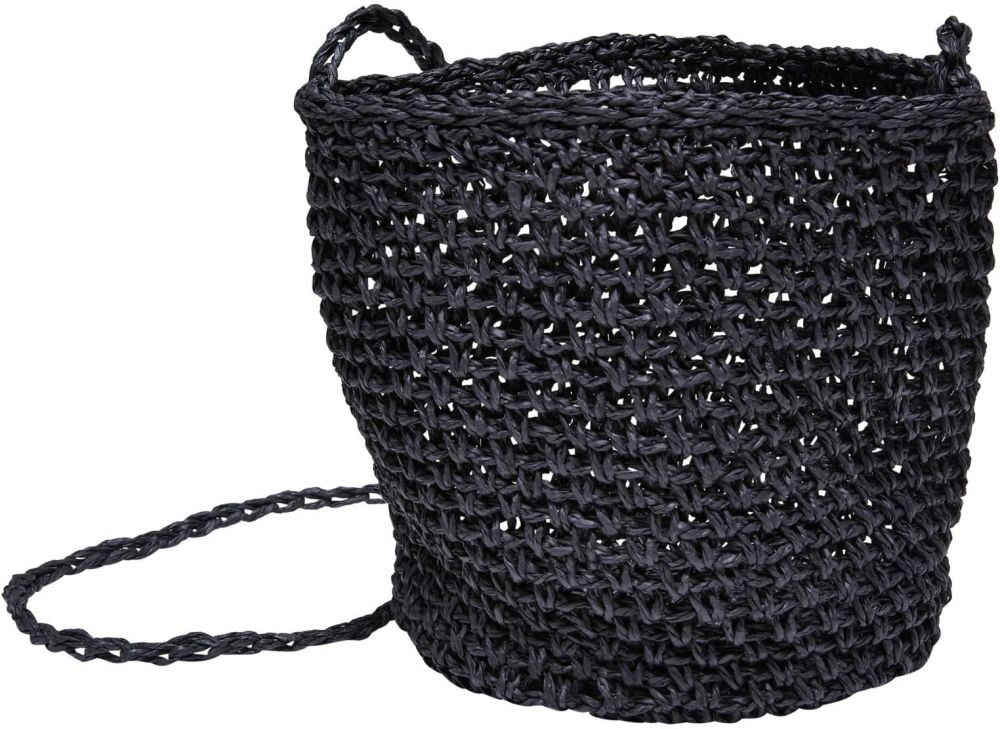 Crossbody bag Mini Nature Bast black