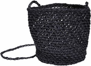 Crossbody bag Mini Nature Bast black