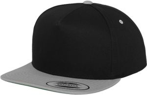 Classic 5 Panel Snapback Blk/Silver