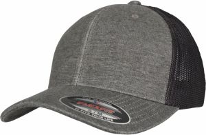Retro Trucker Melange Cap Khaki/Black Mesh
