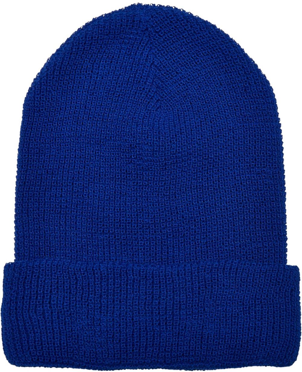 Recycled Waffle Knit Beanie royalblue yarn
