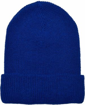 Recycled Waffle Knit Beanie royalblue yarn