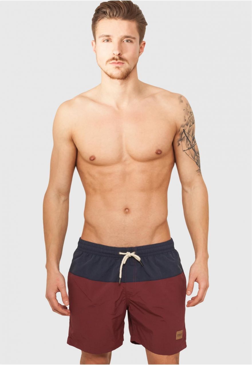 Men's Block Swimsuit Blue/Cherry
