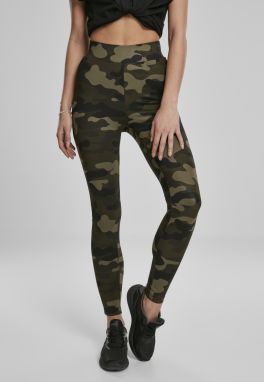 Women's Camouflage High Waist Wooden Camouflage Leggings Camo Tech