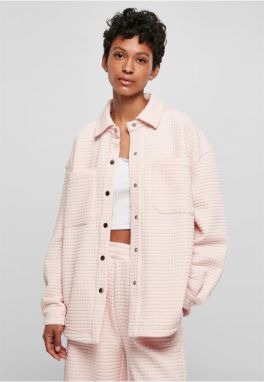 Women's quilted sweatshirt pink