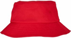 Children's Cap Flexfit Cotton Twill Bucket, Red