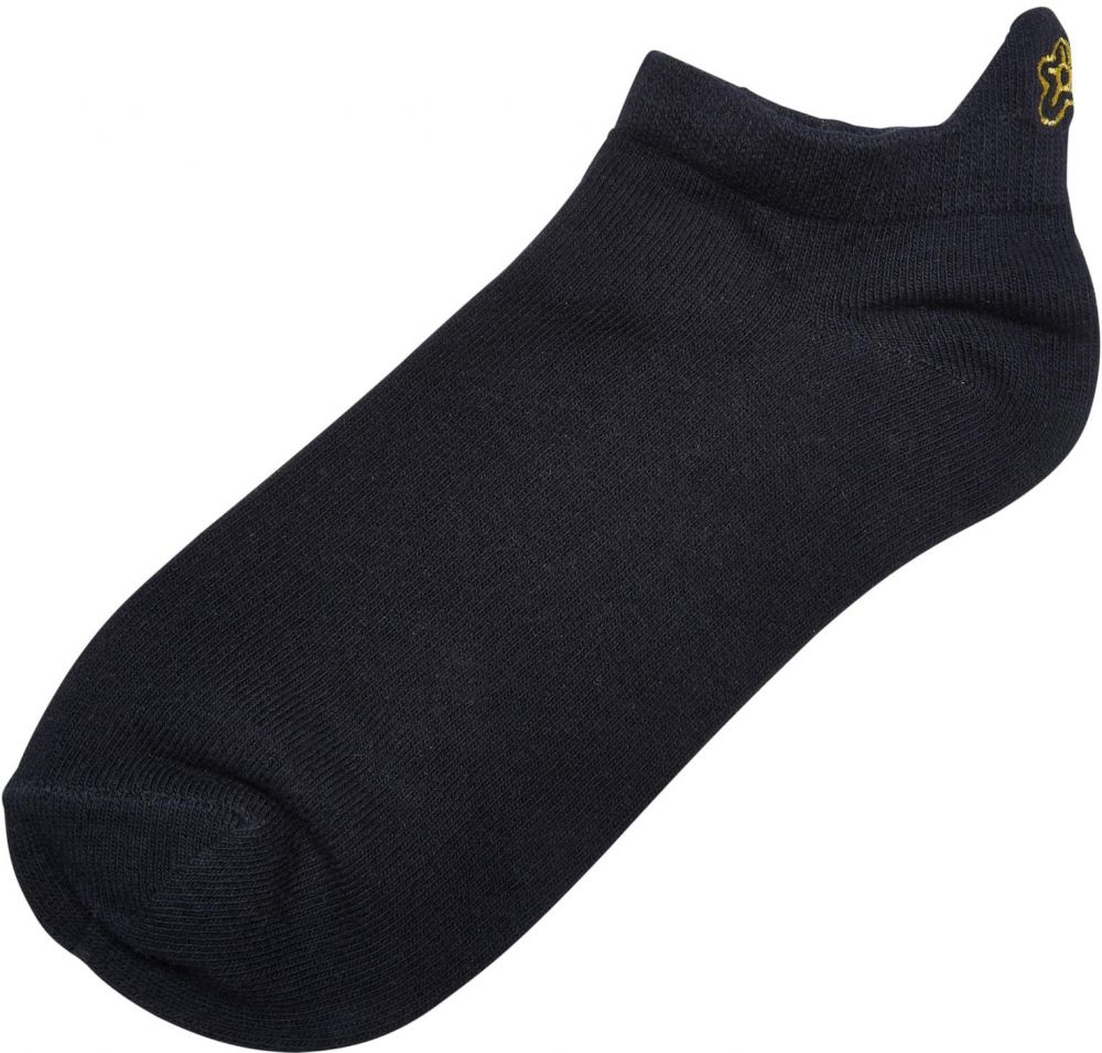 Peace Fancy Edge No Show Socks 3-Pack White/Black