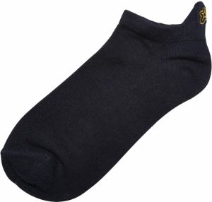 Peace Fancy Edge No Show Socks 3-Pack White/Black