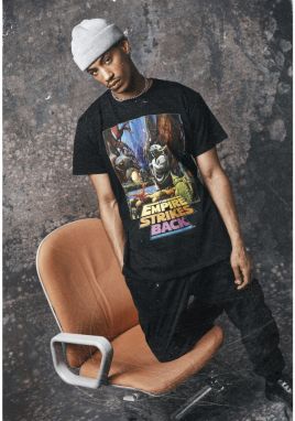 Čierne tričko s plagátom Yoda zo Star Wars