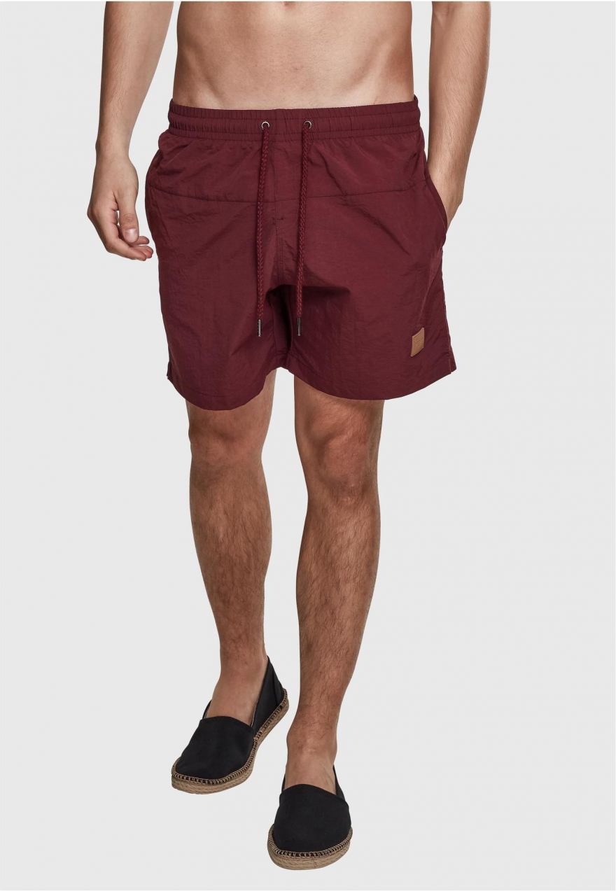Men's Swimsuit Block Cherry