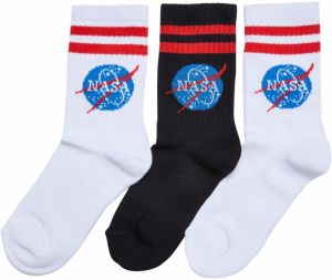 NASA Insignia Kids 3-Pack Socks White/Black