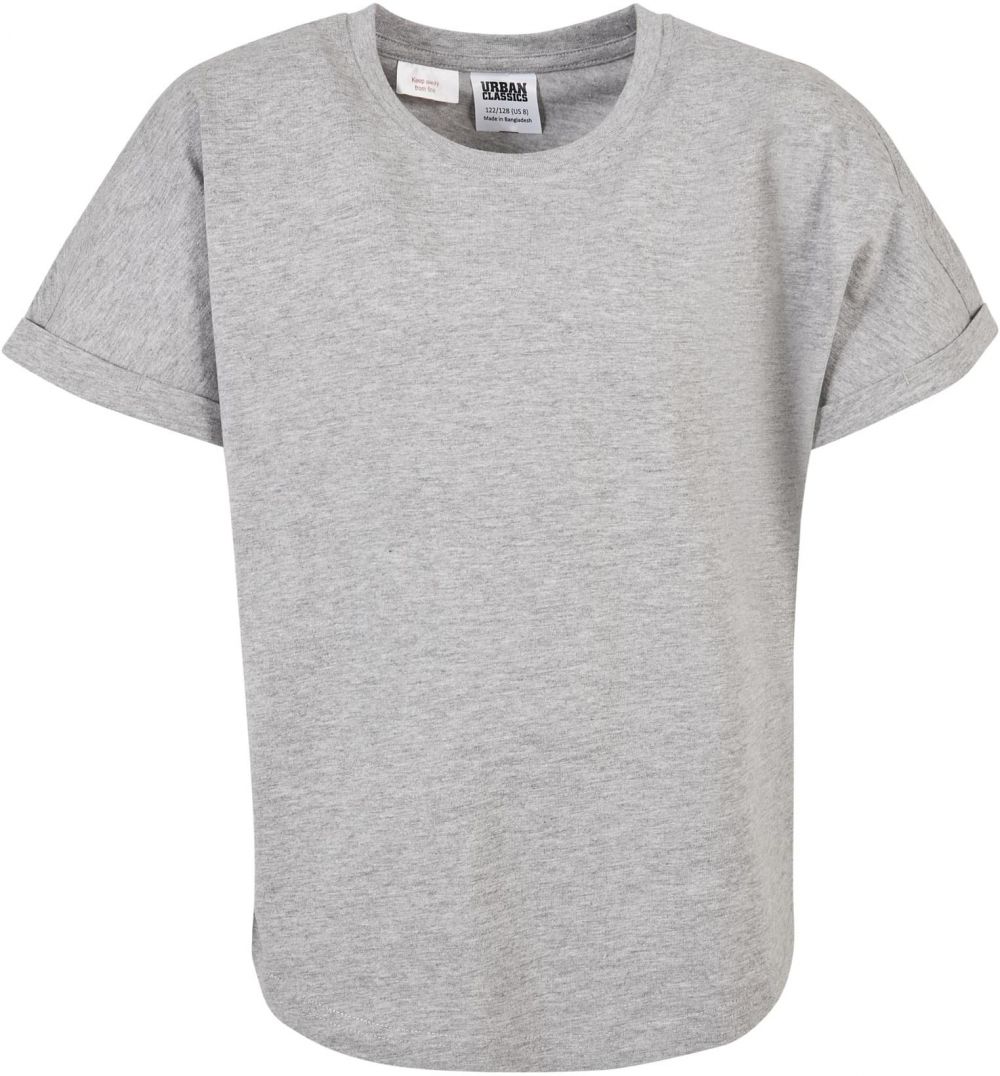Long Shaped Turnup Tee Boys' T-Shirt - Grey