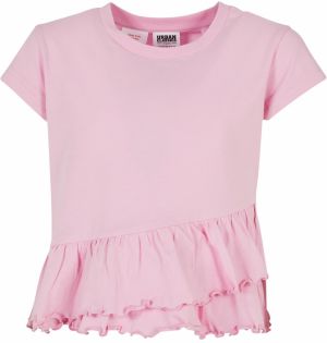 Girls' Organic T-Shirt Volant Girls Pink