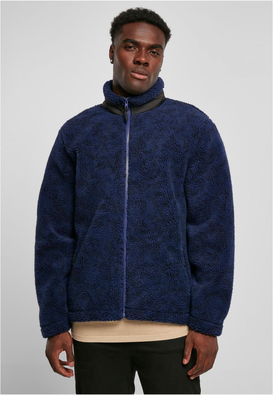 AOP Sherpa Jacket Dark Blue Amast