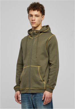 Biocontrast Flat Zip Sweatshirt Olive/Yellow